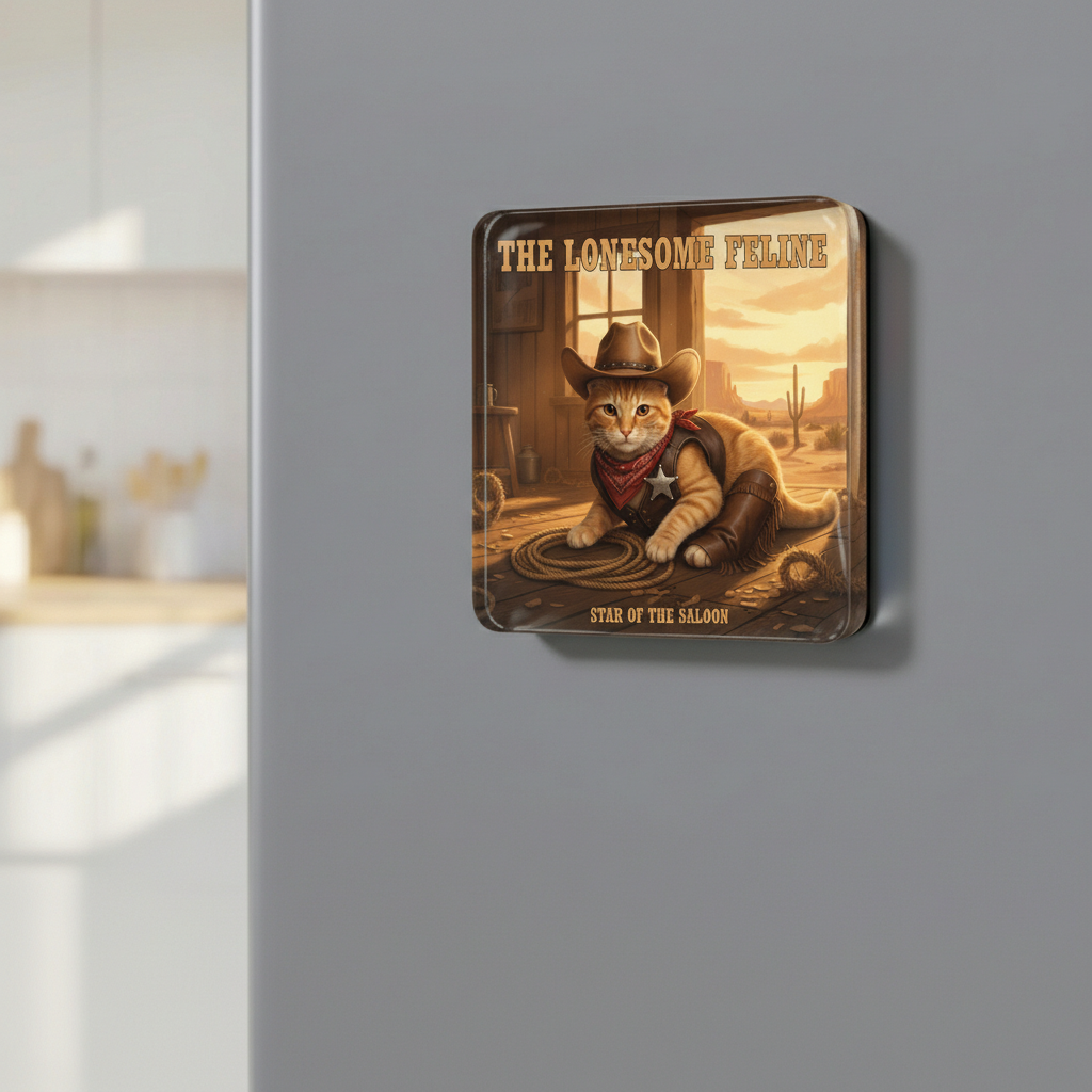 The Cowboy - Custom Pet Art Tile