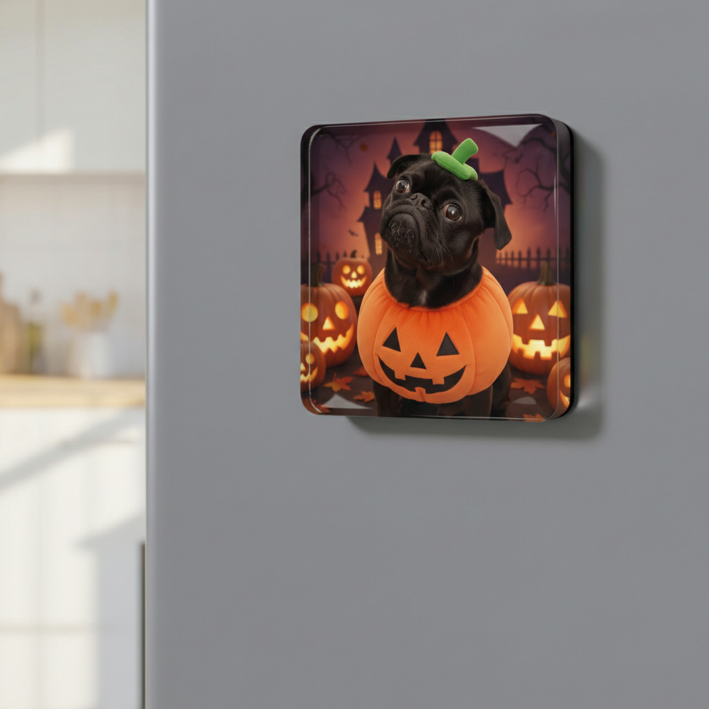 The Halloween Pumpkin - Custom Pet Art Tile