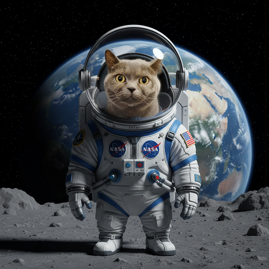 The Astronaut - Custom Pet Art Tile