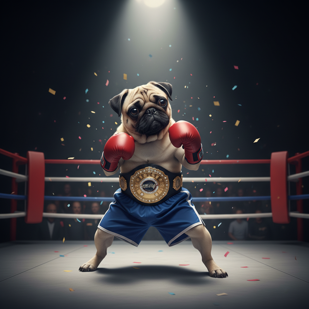 The Boxing - Custom Pet Art Tile