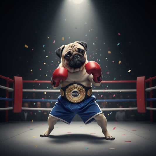 The Boxing - Custom Pet Art Tile