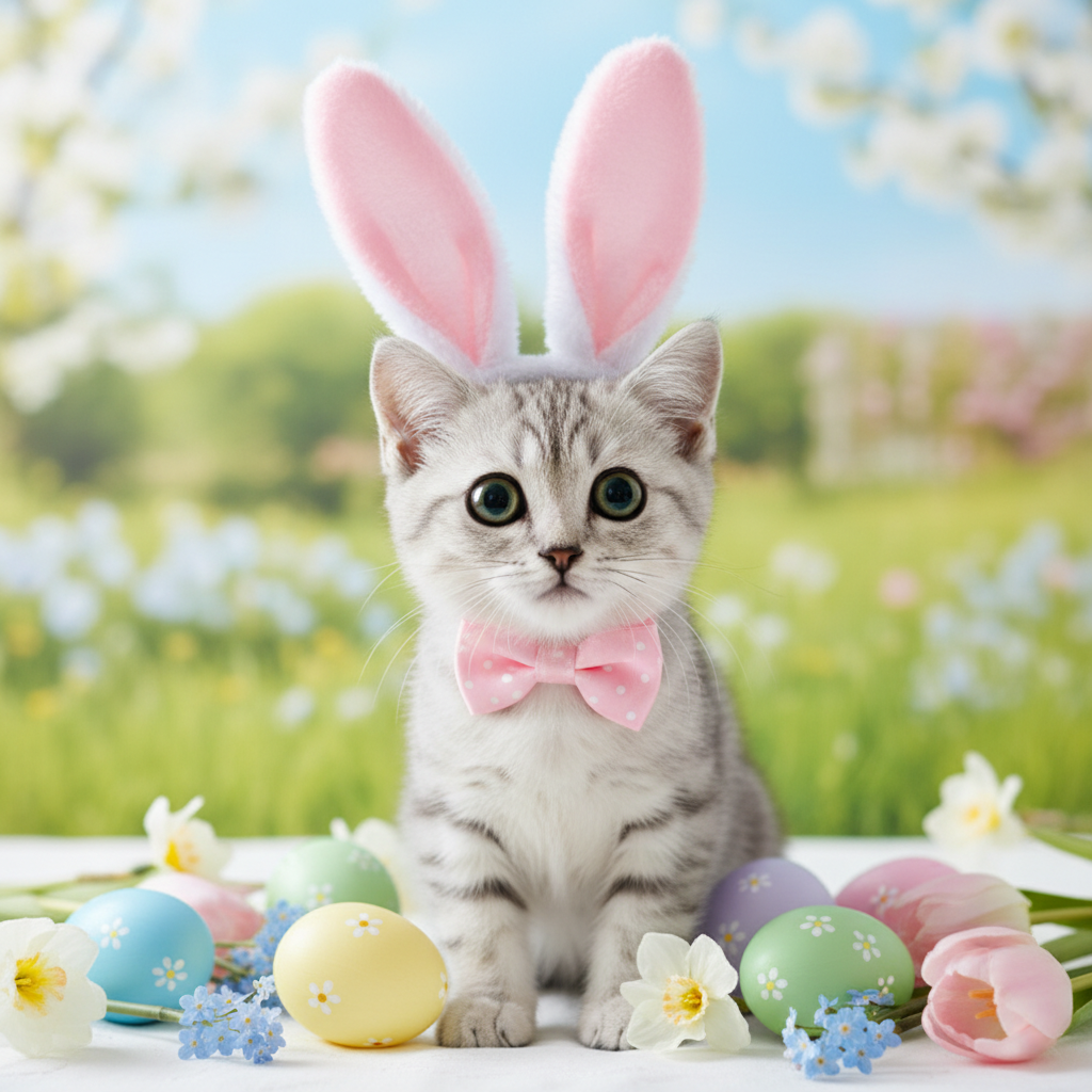 The Easter Bunny - Custom Pet Art Tile