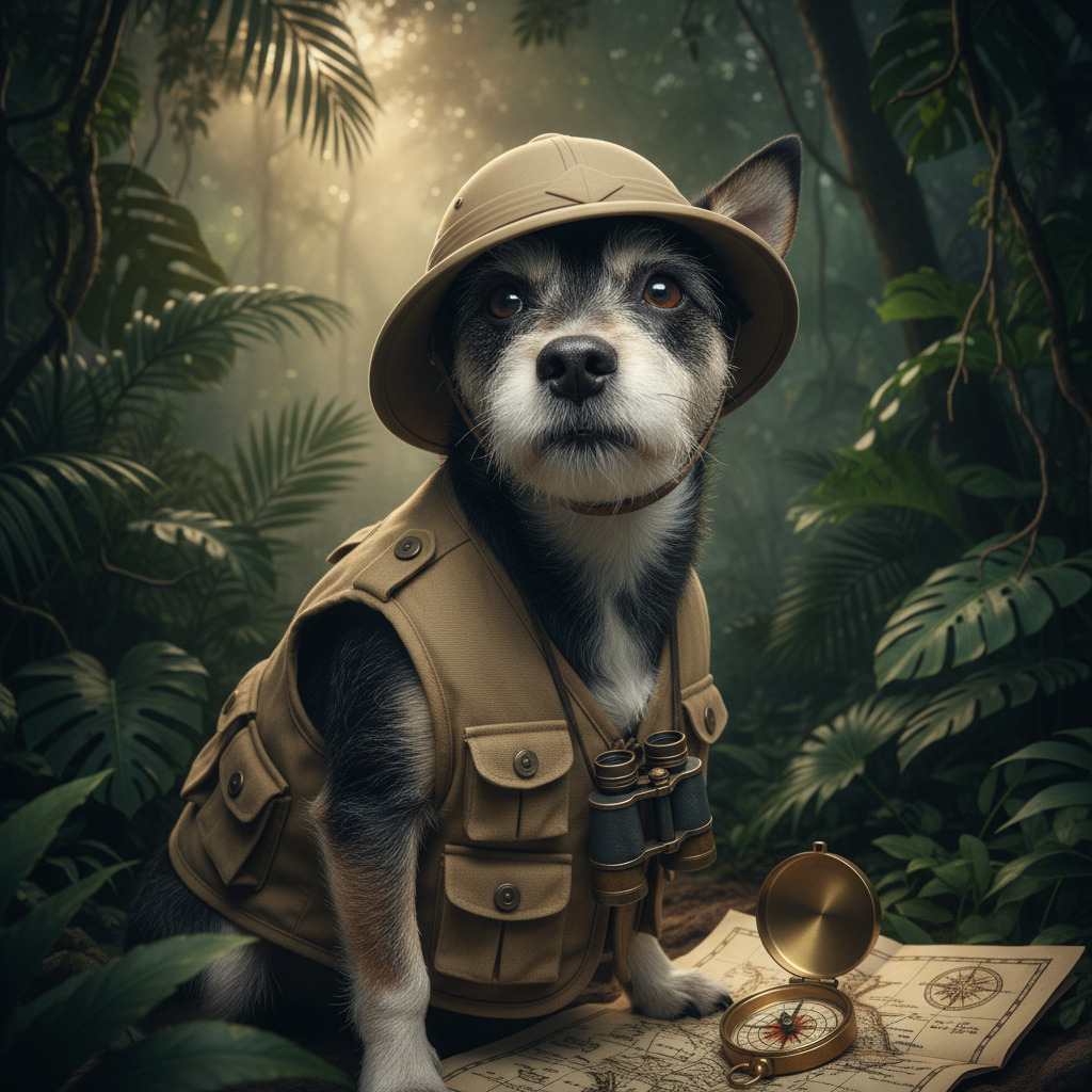 The Explorer - Custom Pet Art Tile