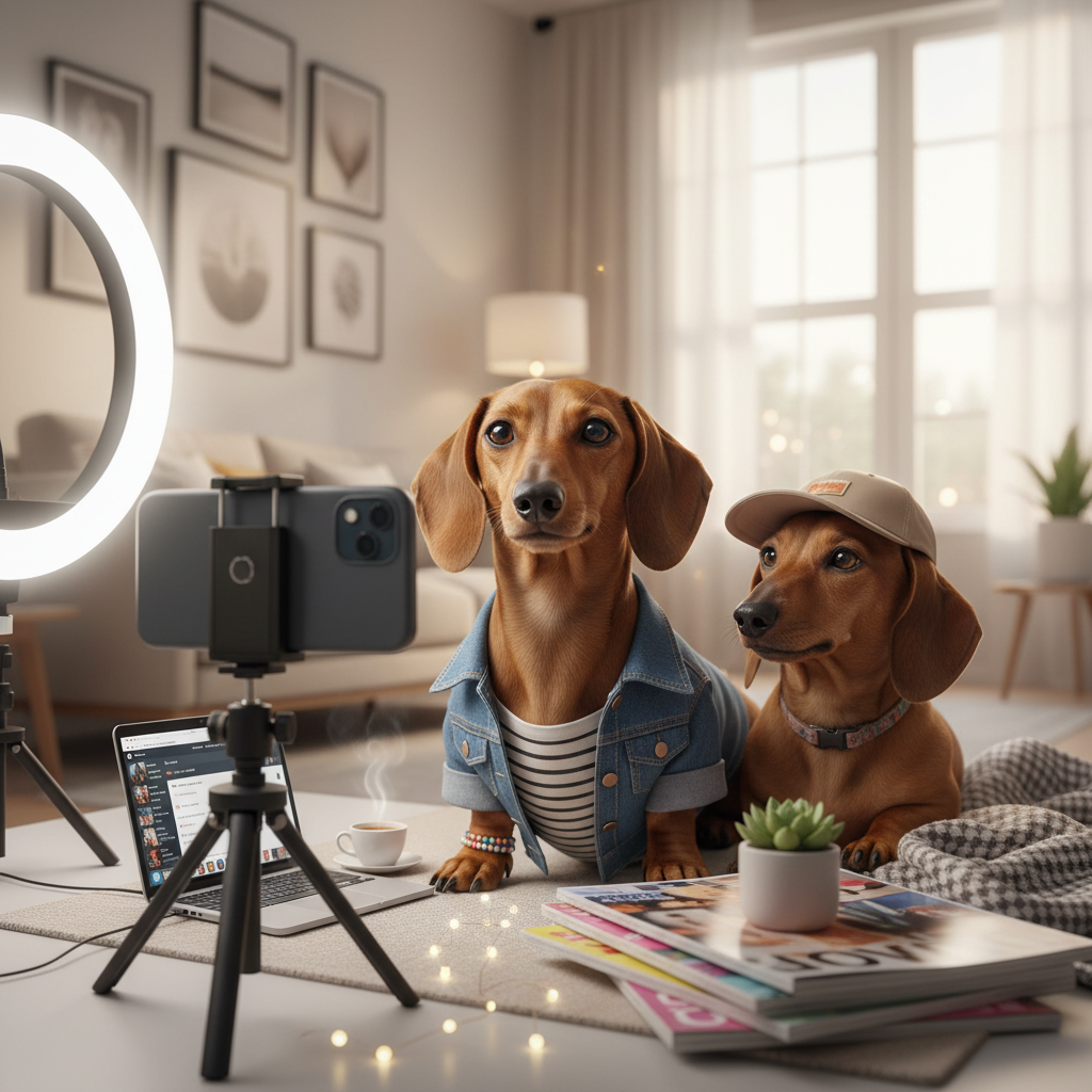The Influencer Pet - Custom Pet Art Tile