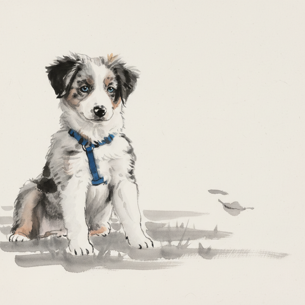 The Ink Wash - Custom Pet Art Tile