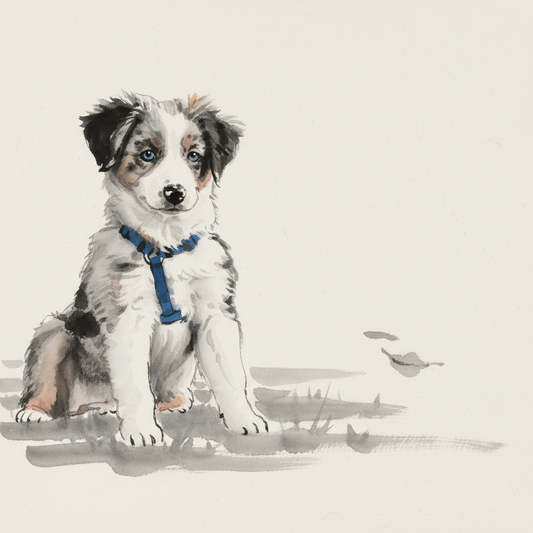 The Ink Wash - Custom Pet Art Tile