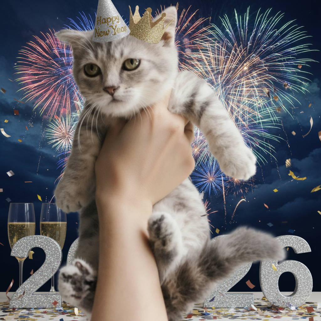 The New Year Fireworks - Custom Pet Art Tile
