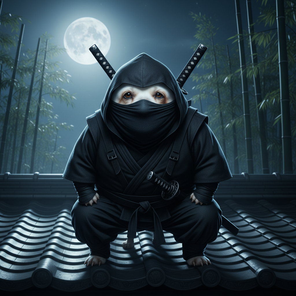 The Ninja - Custom Pet Art Tile