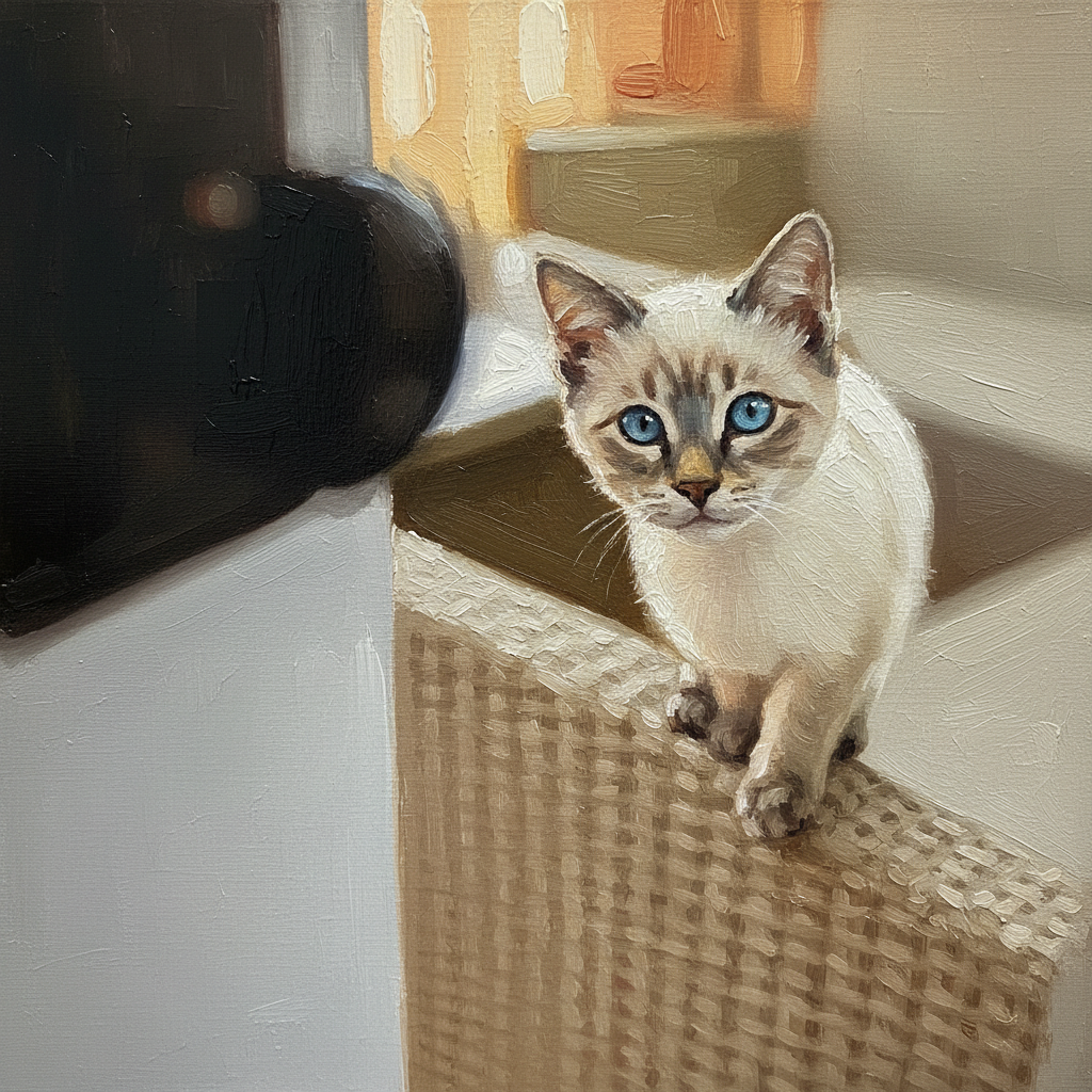 The Oil Painting - Custom Pet Art Tile