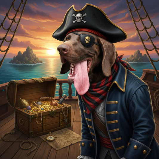 The Pirate - Custom Pet Art Tile