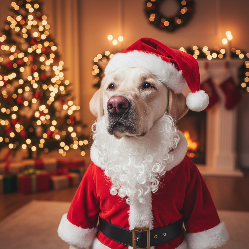 The Santa Claus - Custom Pet Art Tile