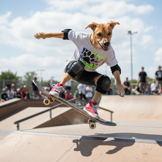 The Skateboarding - Custom Pet Art Tile