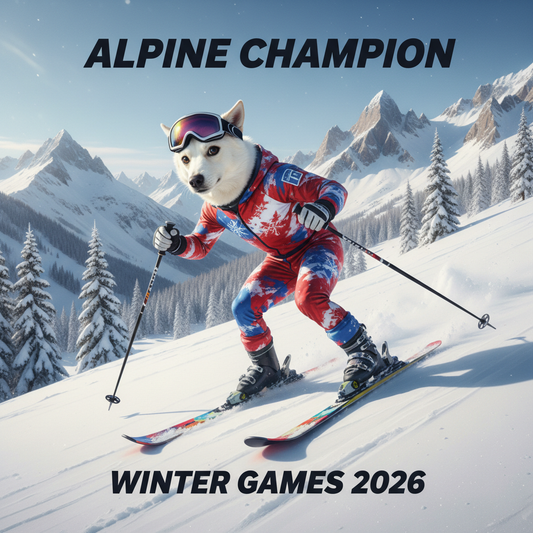 The Skiing - Custom Pet Art Tile