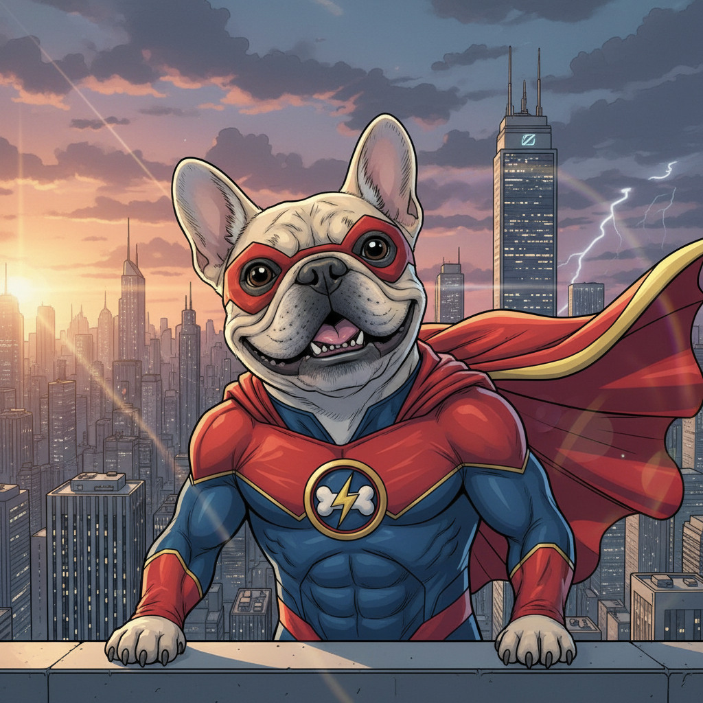 The Superhero - Custom Pet Art Tile