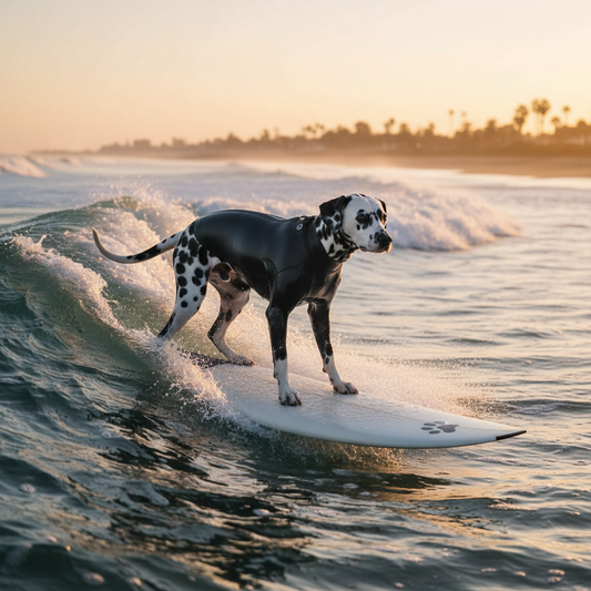 The Surfing - Custom Pet Art Tile