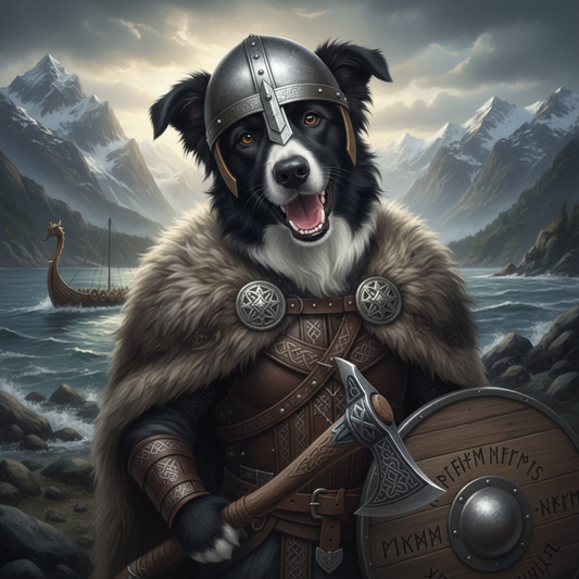The Viking - Custom Pet Art Tile