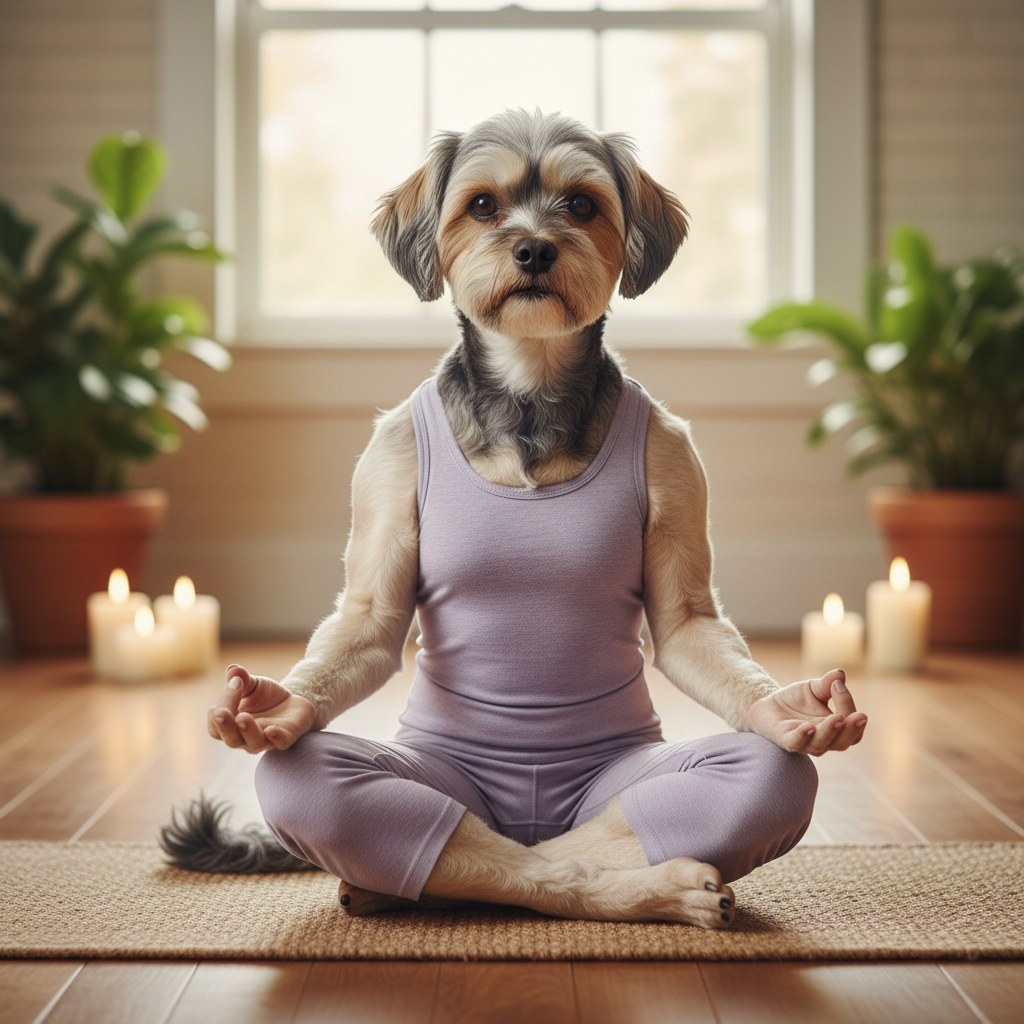 The Yoga - Custom Pet Art Tile