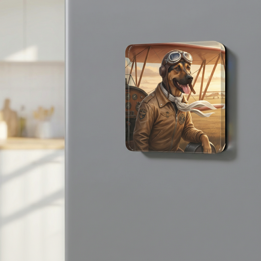 The Pilot - Custom Pet Art Tile