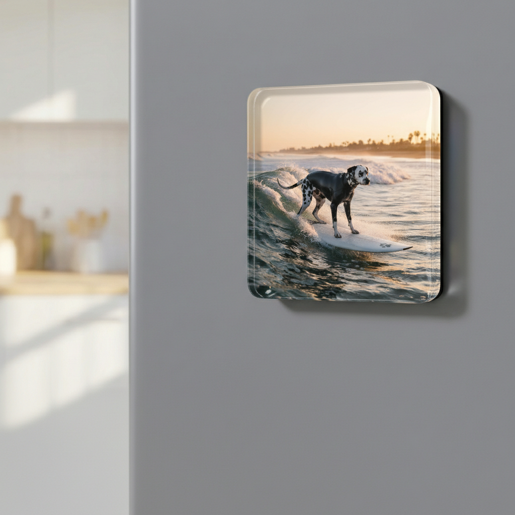 The Surfing - Custom Pet Art Tile