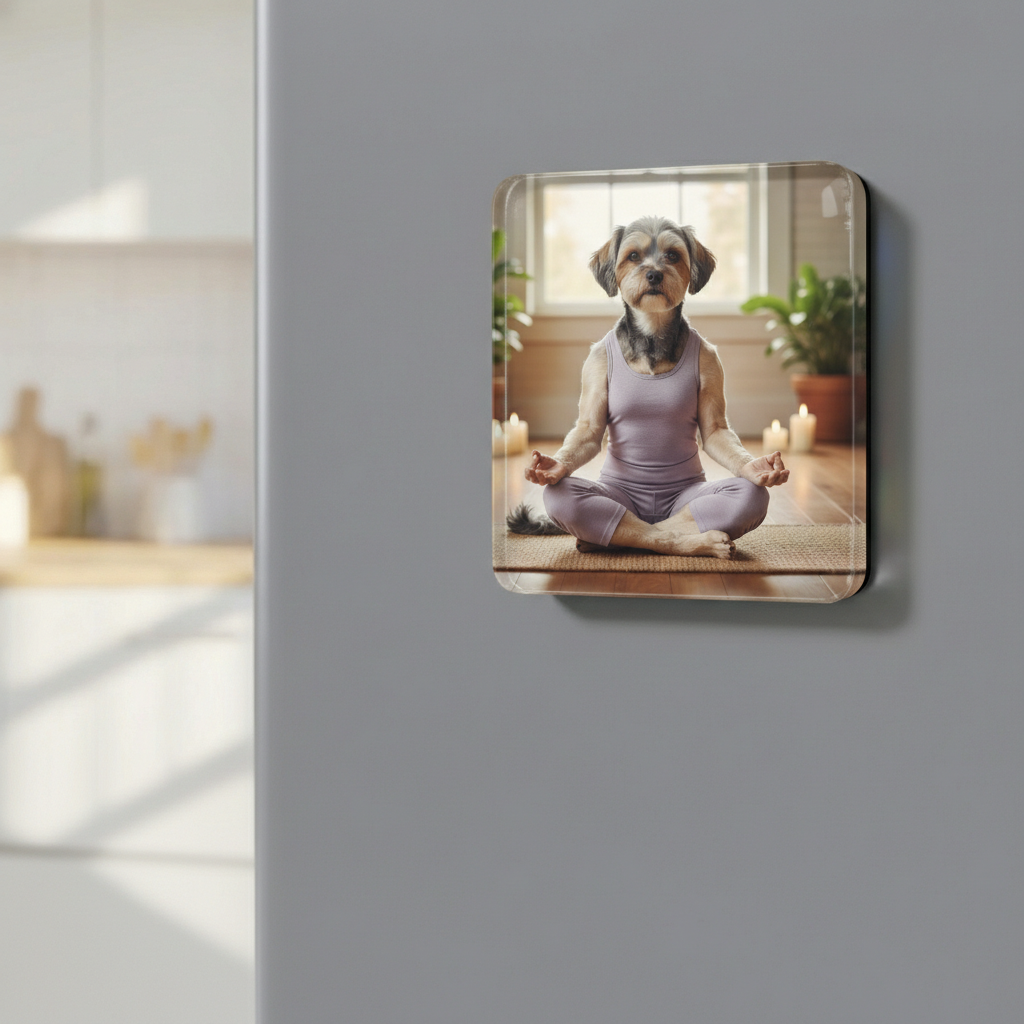 The Yoga - Custom Pet Art Tile